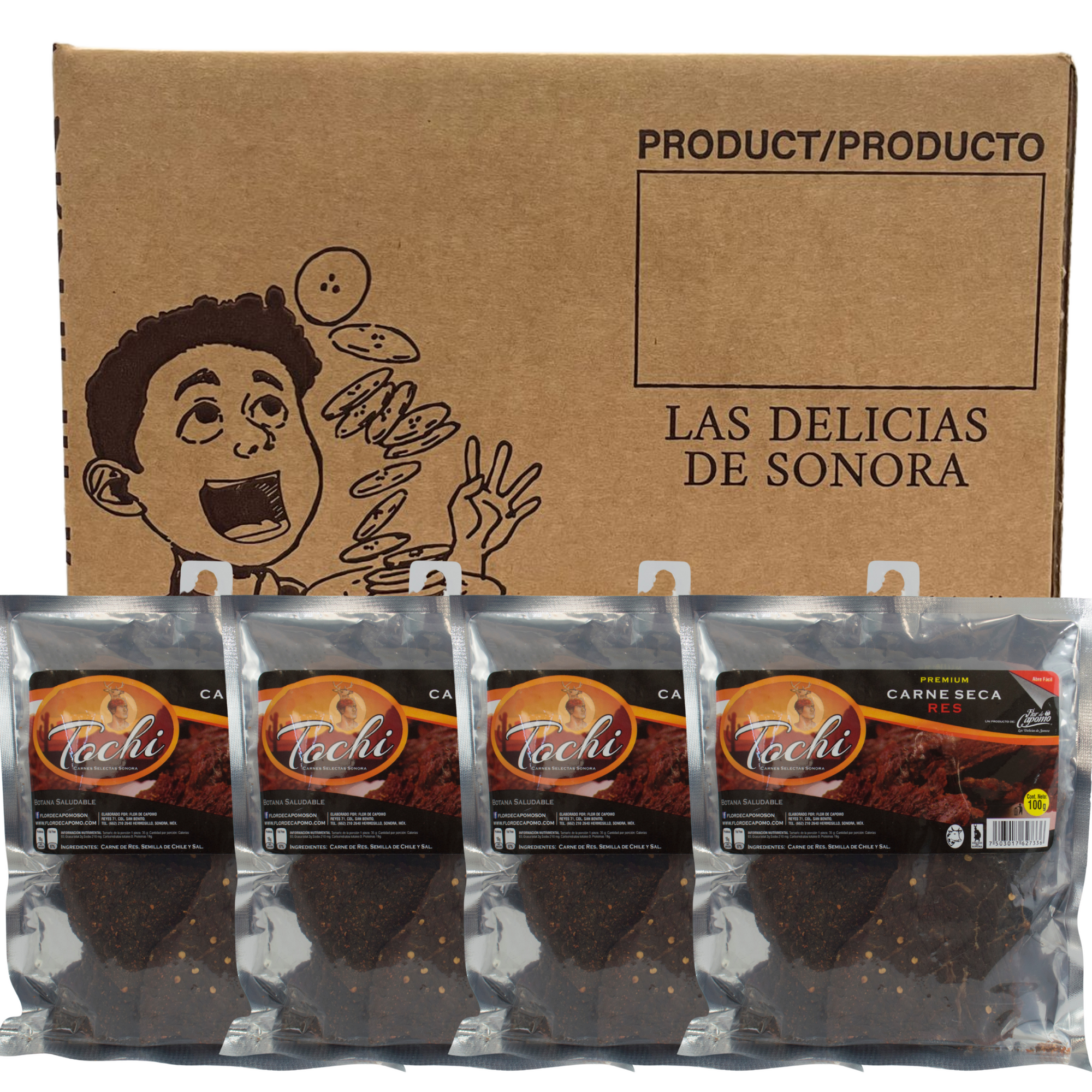 Caja Carne Seca 200 gramos