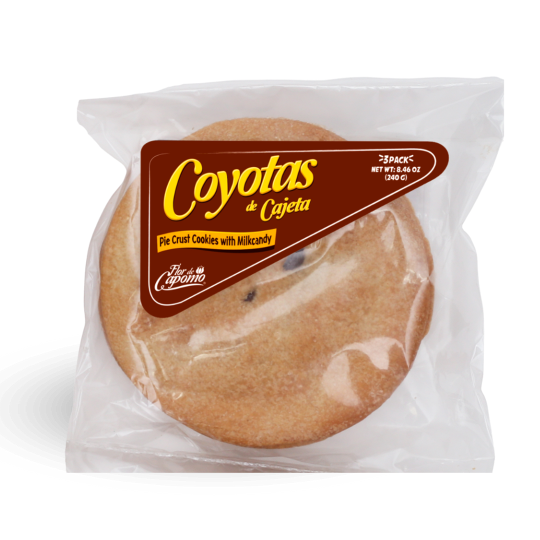Caja Coyotas Cajeta con 3 piezas