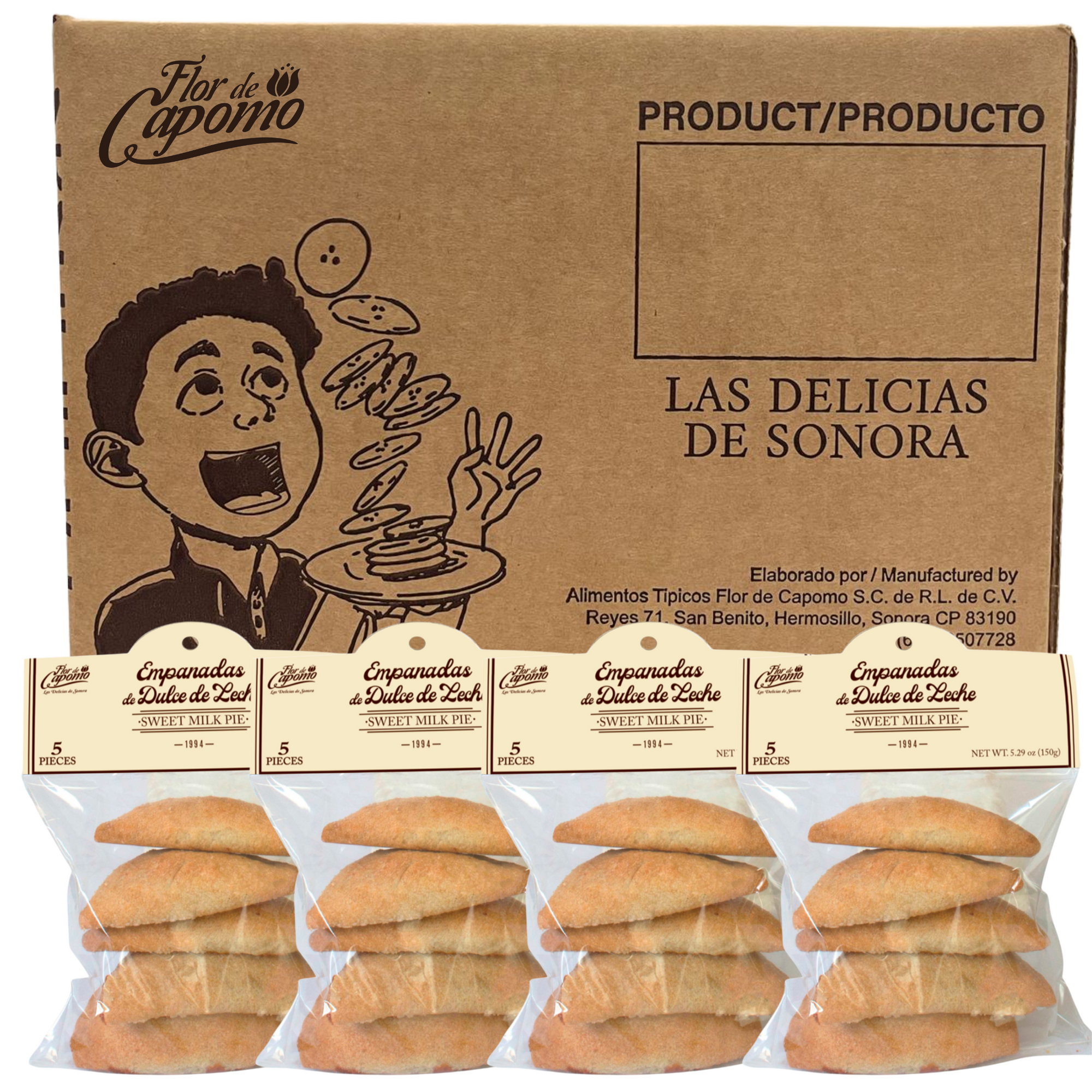 Caja Empanadas de Lechera 5 piezas