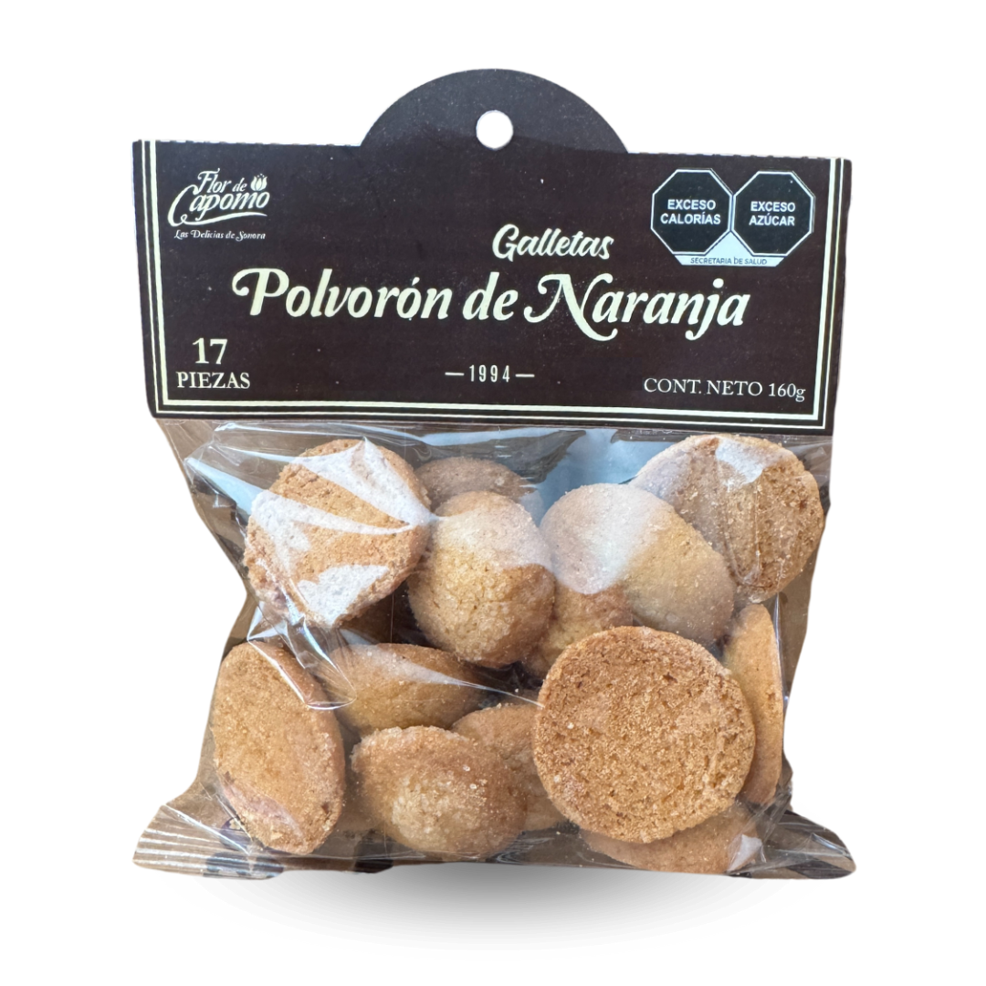 Polvorones de Naranja con 17 piezas