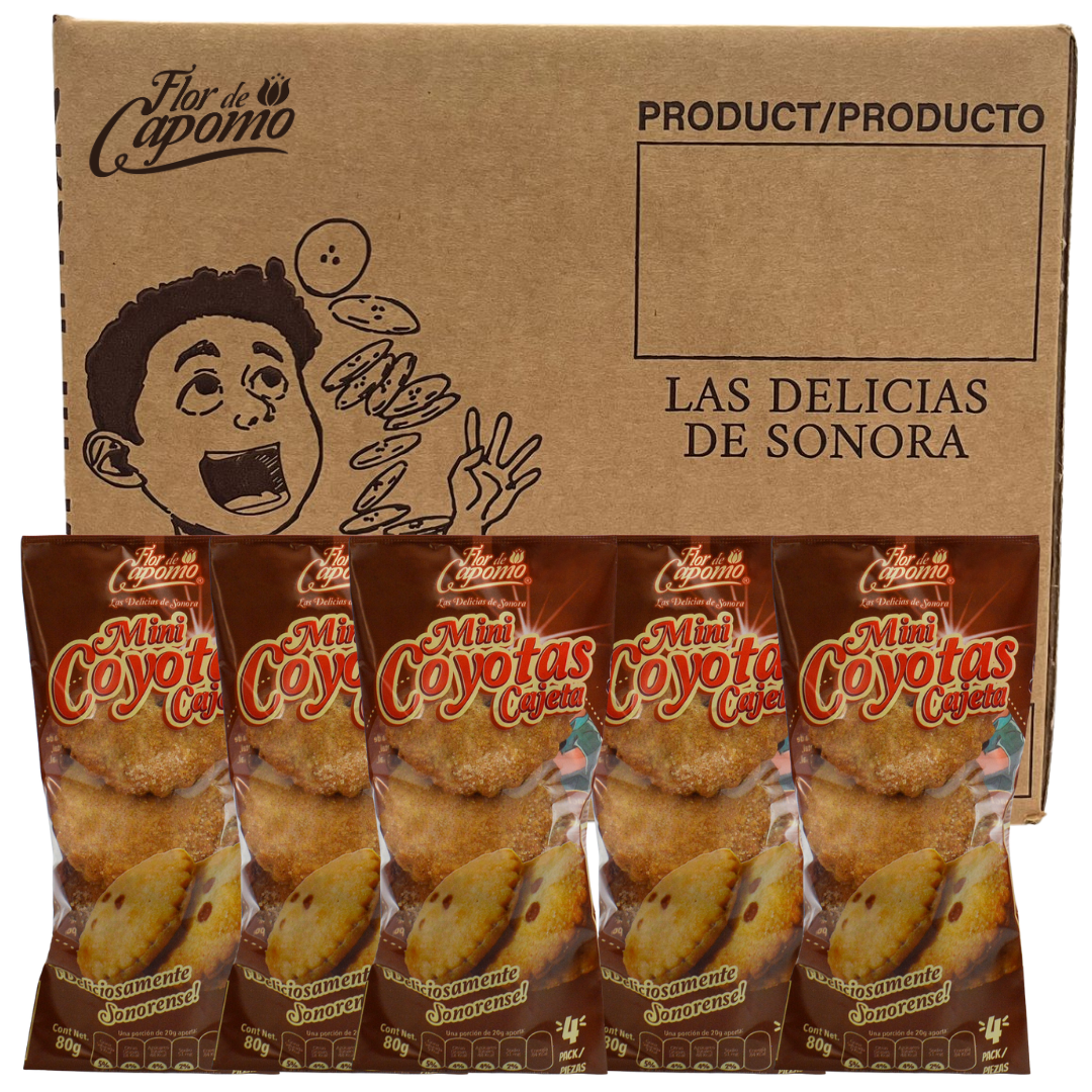 Caja Minicoyotas Cajeta con 4 piezas